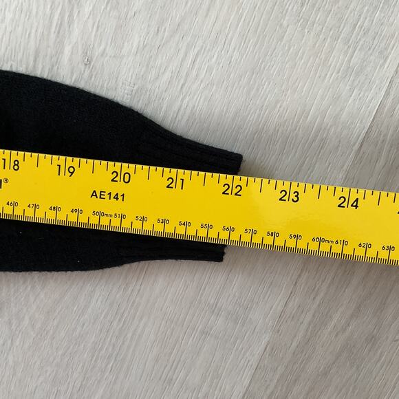 LOVE Sweater by Charlie B Black Long Sleeve Needle Felt Medium - Picture 12 of 12